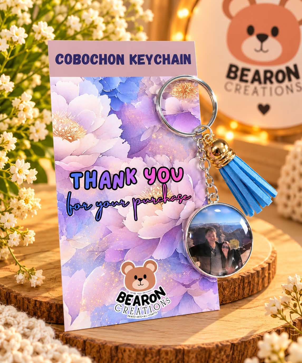 Cobochon Keychain & Magnet